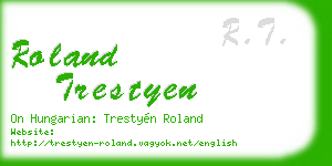 roland trestyen business card