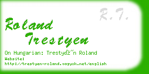 roland trestyen business card